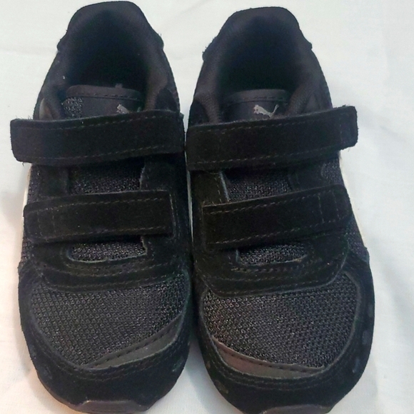 Toddler Size 8C Black and White Suede Puma - Picture 2 of 8
